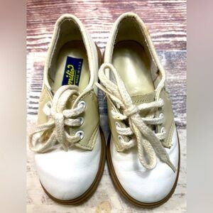 Amilio Brand Saddle Shoes Children’s Sz 8 Leather, NICE!  Laced